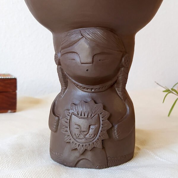 Copalera sahumerio artesanal de cerámica (Bajo pedido) - Imagen 7