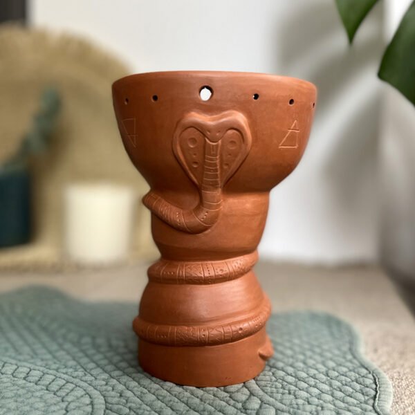 Copalera sahumerio artesanal de cerámica (Bajo pedido) - Imagen 4