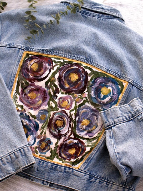 Chaqueta pintada Rosas - Imagen 4
