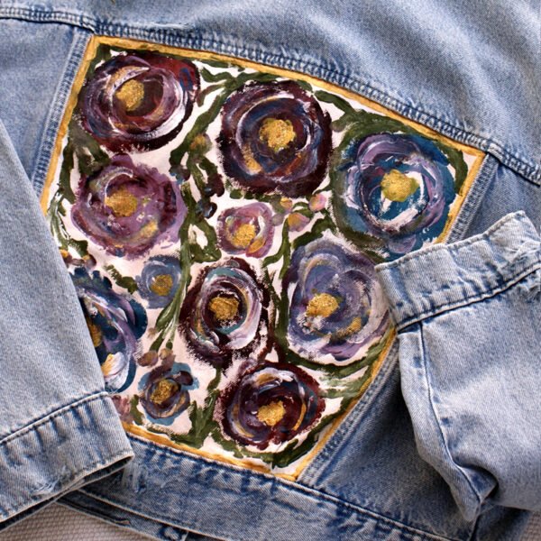 Chaqueta pintada Rosas
