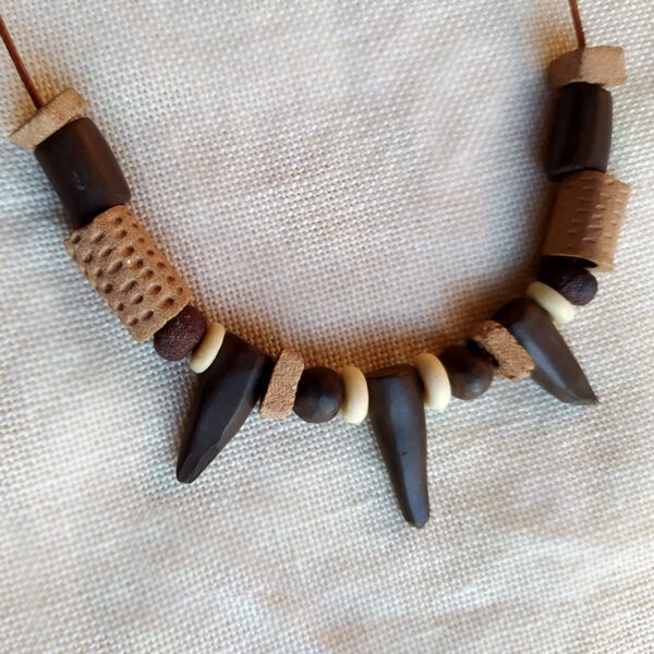 Collar étnico de cerámica - Imagen 2