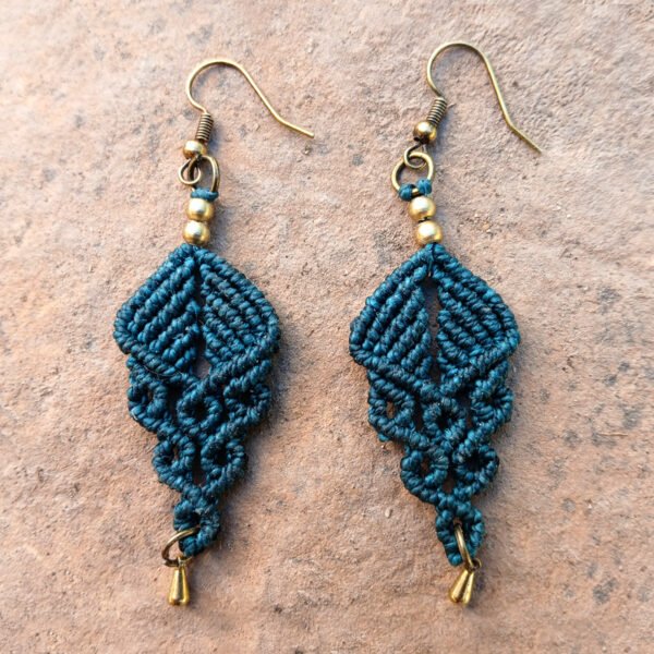 Pendientes de macramé Trenza - Imagen 2
