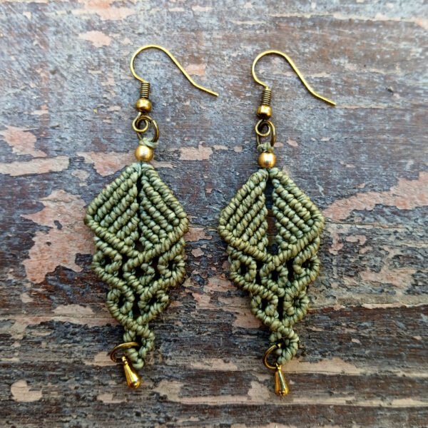 Pendientes de macramé Trenza - Imagen 4