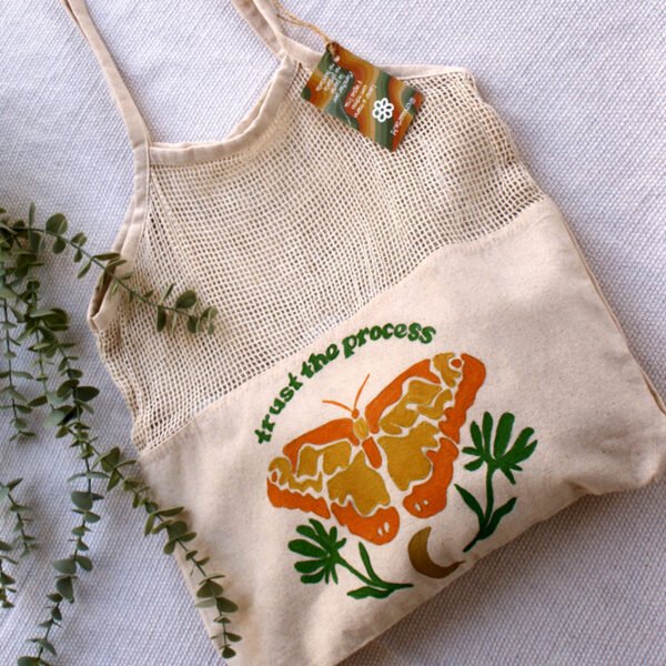 Tote Bag Redecilla pintada a mano