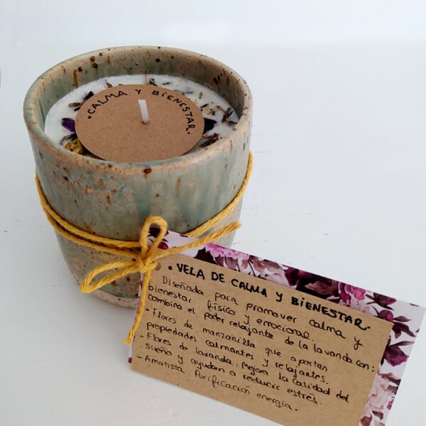 Velas Intencionadas Artesanales – Calma, Claridad, Abundancia y Amor Propio - Imagen 3