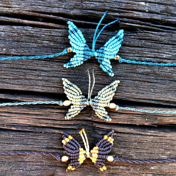 Pulsera Macramé Mariposa - Imagen 2