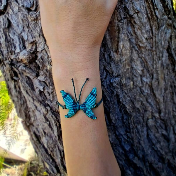 Pulsera Macramé Mariposa - Imagen 3